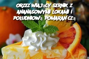 Orzeźwiający sernik z ananasowymi lokami i południową pomarańczą