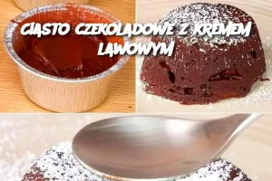 Ciasto czekoladowe z kremem lawowym