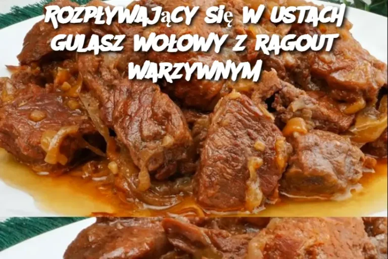 Rozpływający się w ustach gulasz wołowy z ragout warzywnym