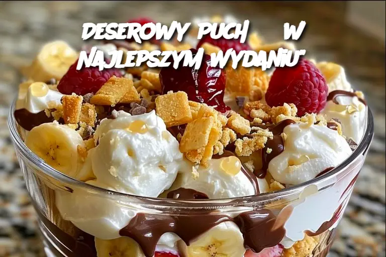 "Bananowy Split: Deserowy Puch w Najlepszym Wydaniu"